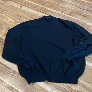 Elegant Black Crewneck Sweater for Men
